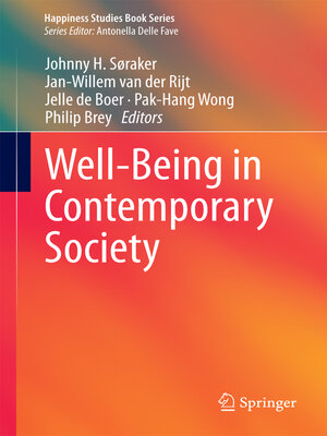 cover image of Well-Being in Contemporary Society